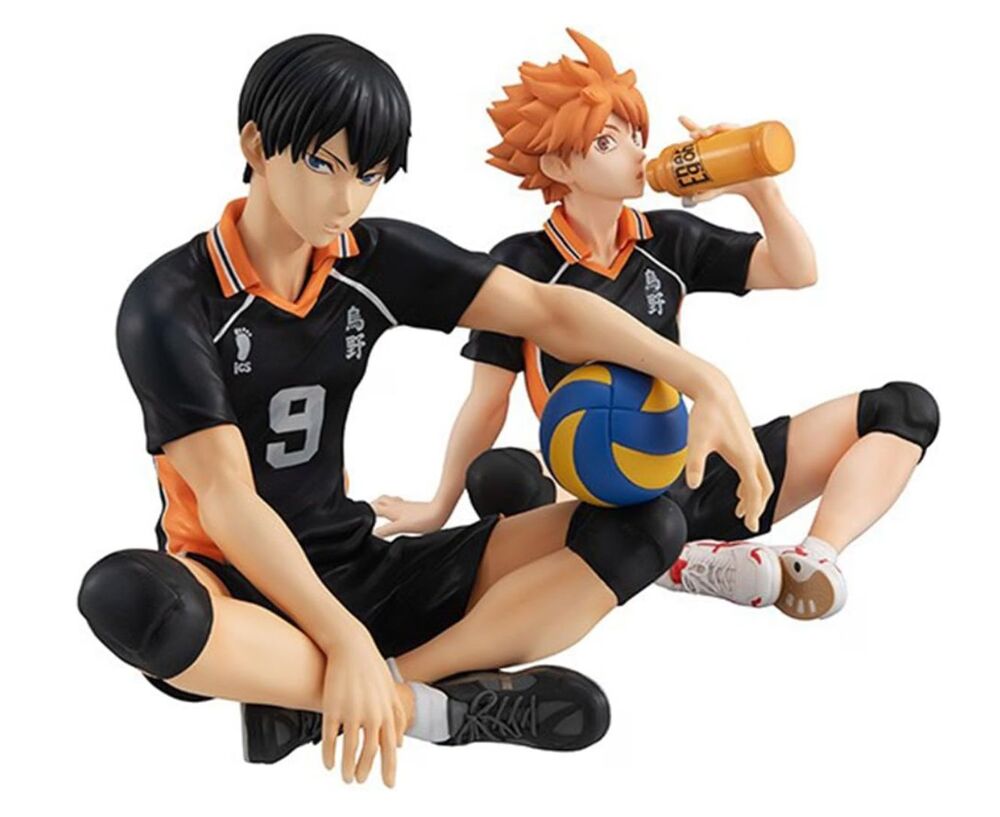 Haikyu Shoyo & Tobio Kageyama Sitting Position Figure Model Statue Figurine Toy